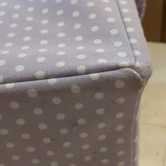 PBK Large Canvas Storage, Lavender Dot